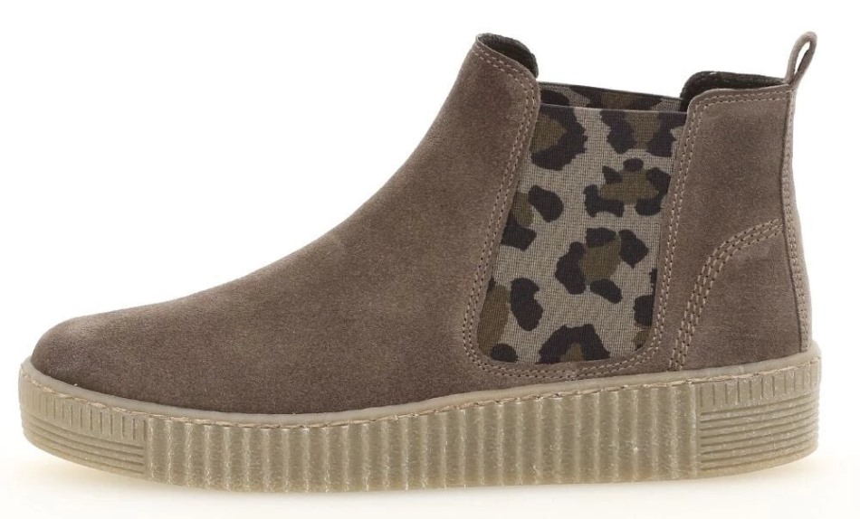 Gabour | Exclusif 33731-32 - Bottine Chelsea Daim Gris